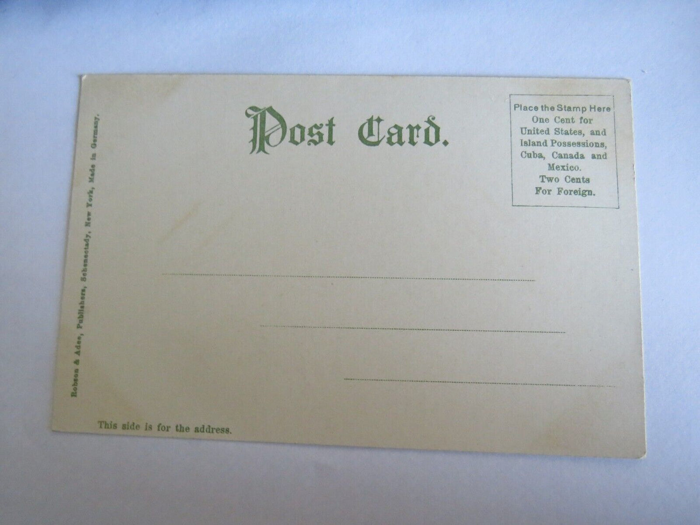 Old Postcard From The USA Of State Street, Schenectady - Ref : 1026