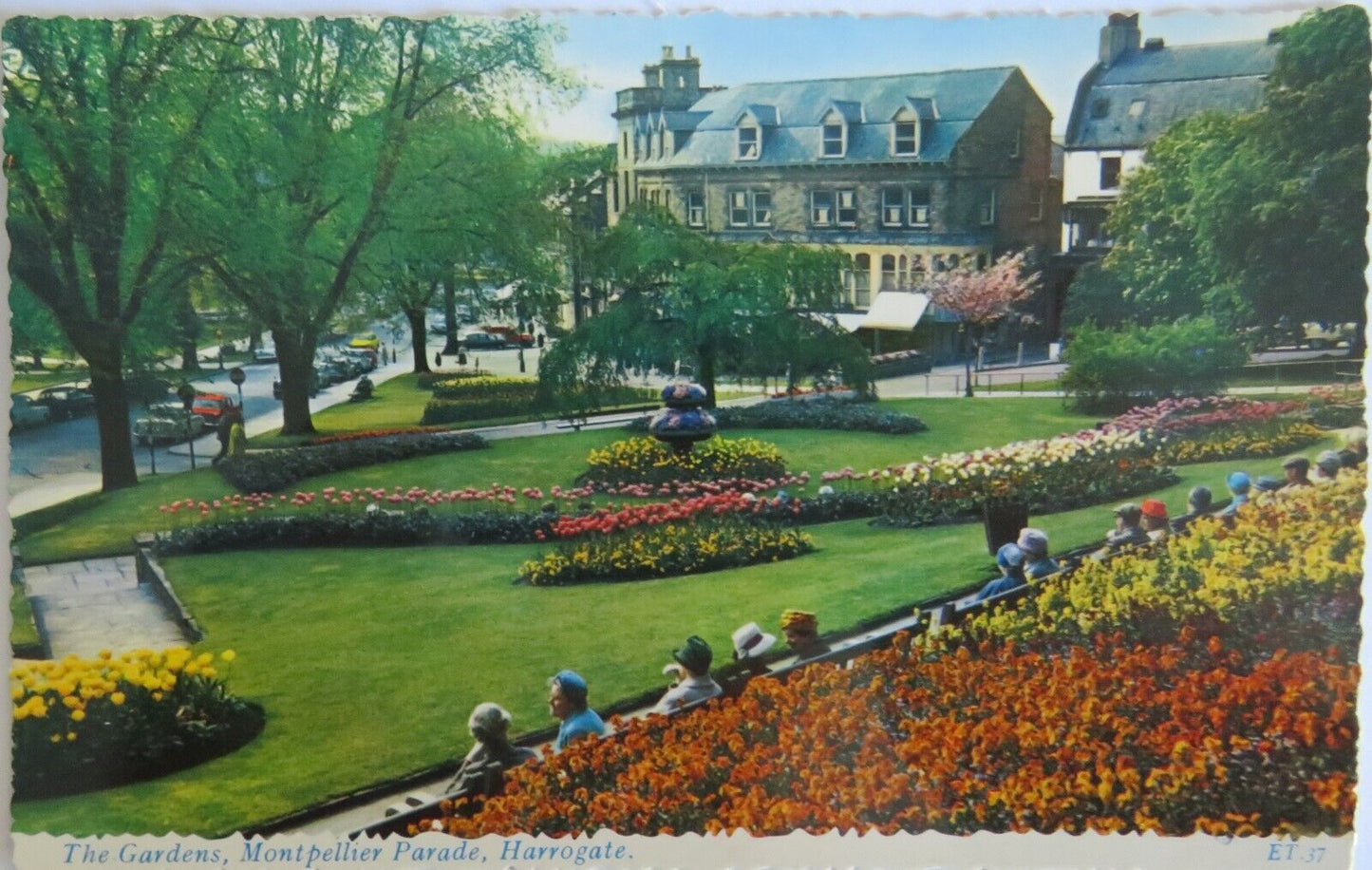 Old Postcard of The Gardens, Montpellier Parade, Harrogate - Ref : 1024
