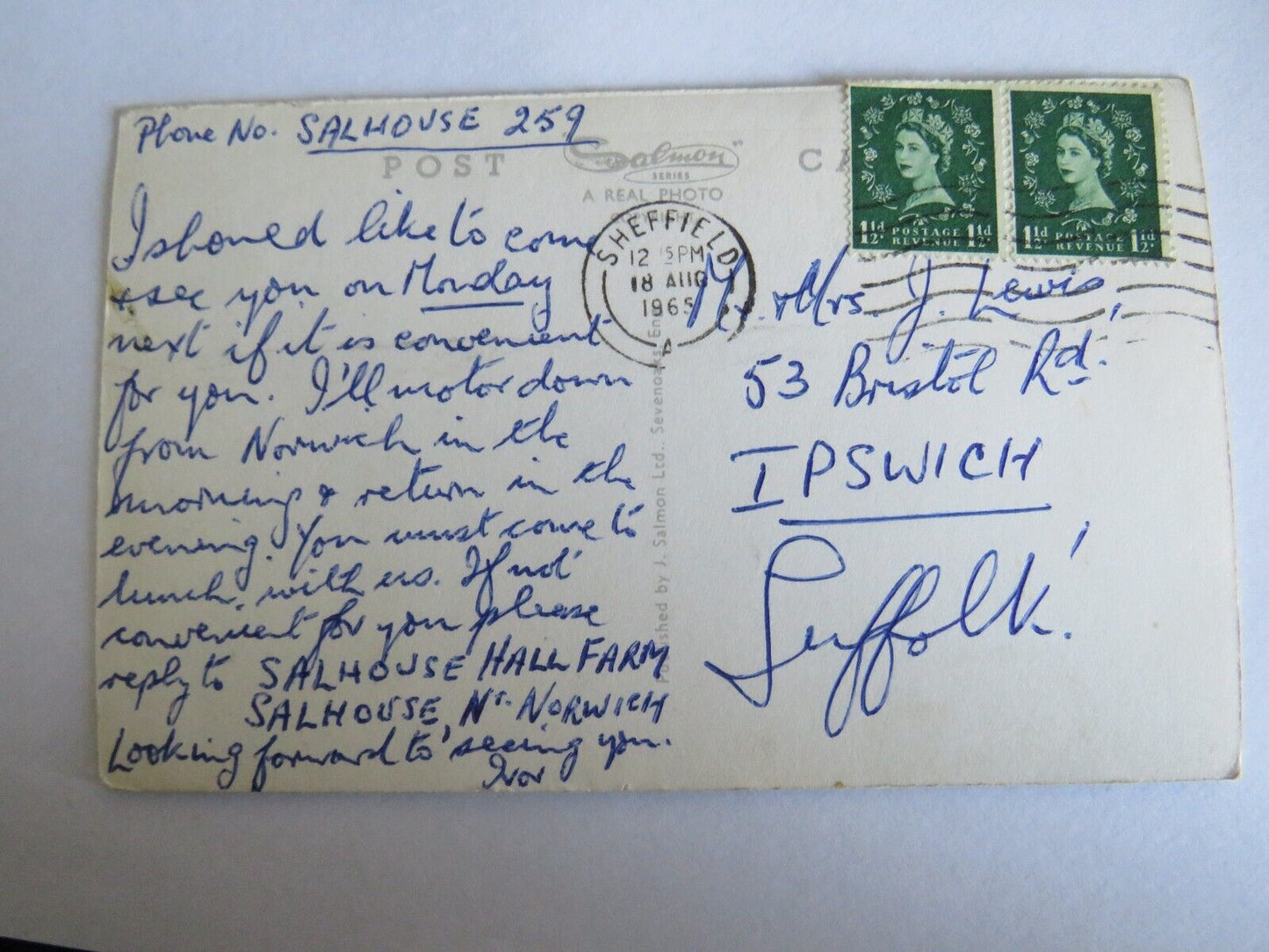 Old Postcard of Pickering Tor and Ilam Rock, Dovedale 1965 - Ref : 1025