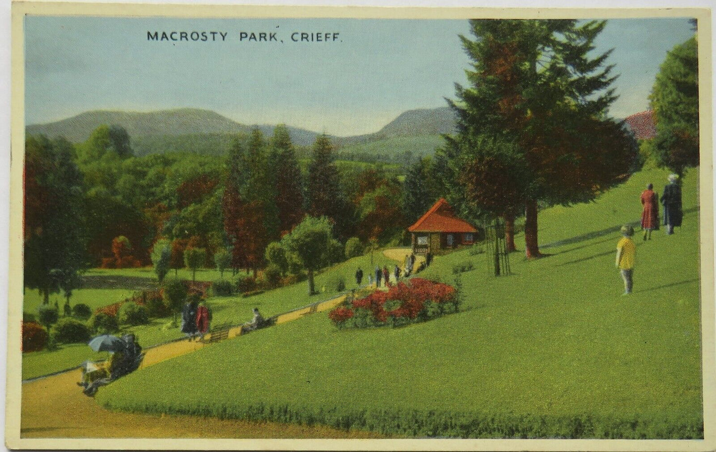 Old Postcard of MacRosty Park, Crieff