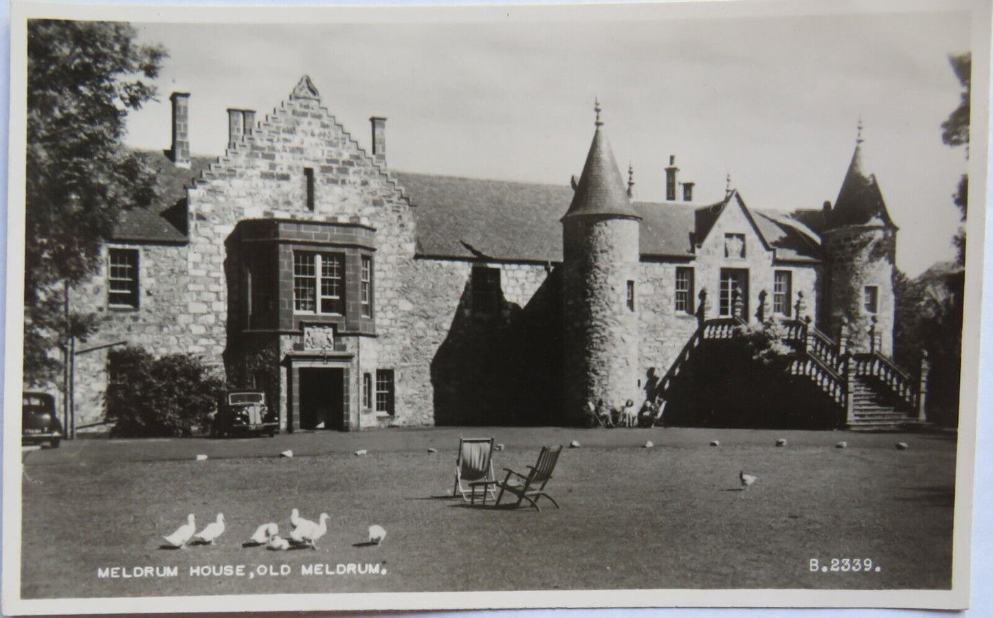 Old Postcard of Meldrum House, Old Meldrum, Aberdeenshire