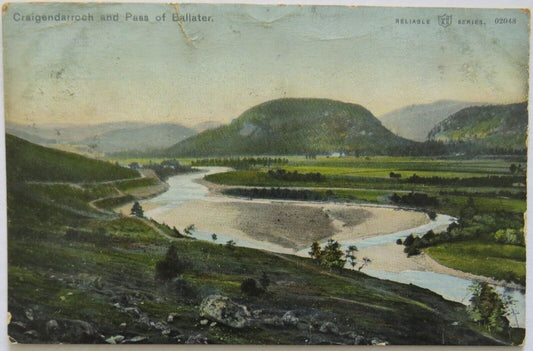 Old Postcard of Craigendarroch and Pass of Ballater 1906 - Ref : 1002