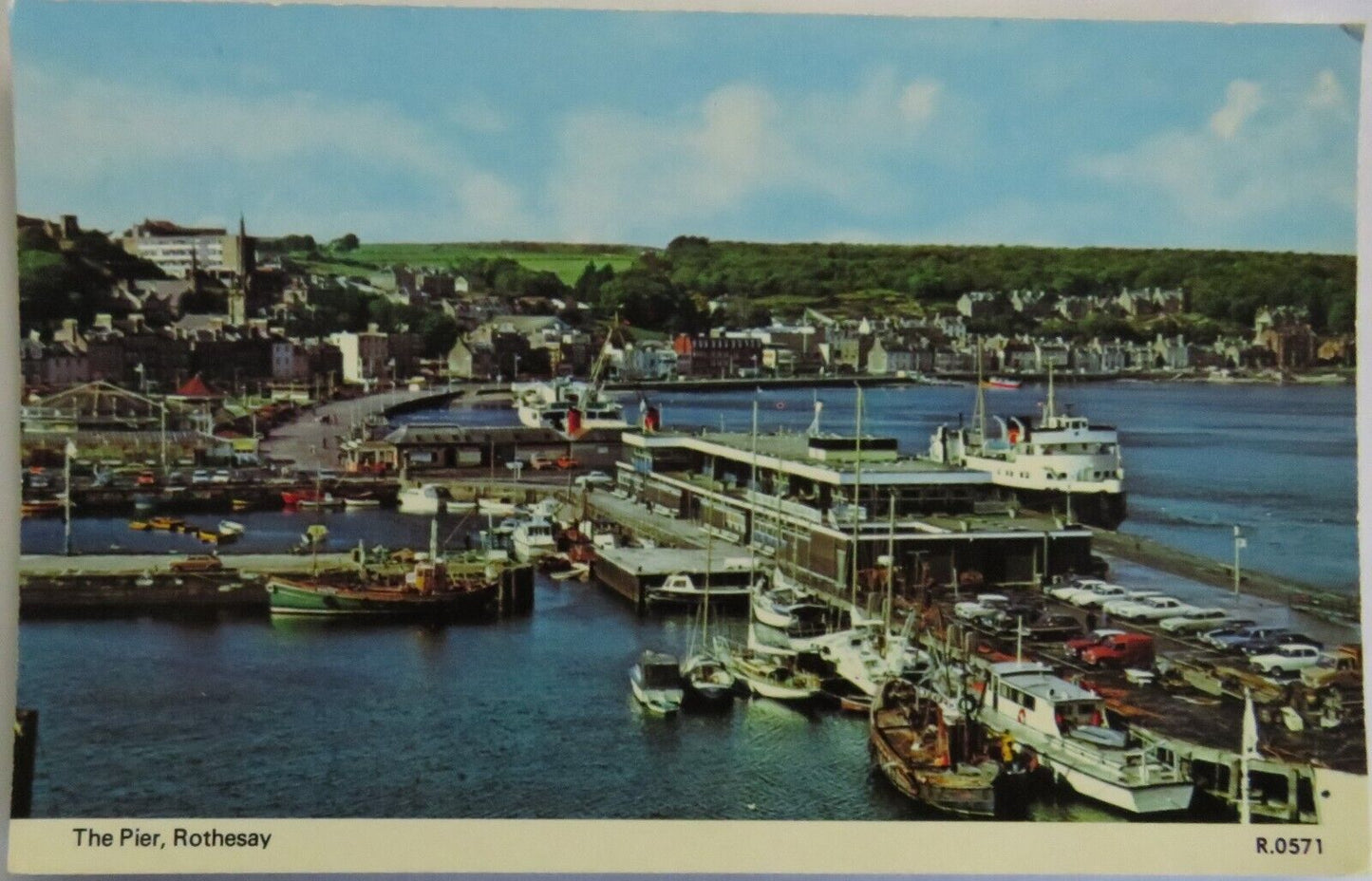 Old Postcard of The Pier, Rothesay - Ref : 1037