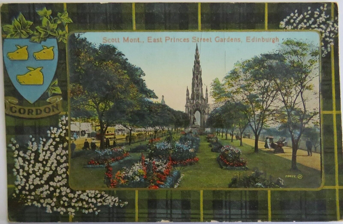 Old Postcard of Scott Mont, East Princess Street Gardens, Edinburgh - Ref : 1032