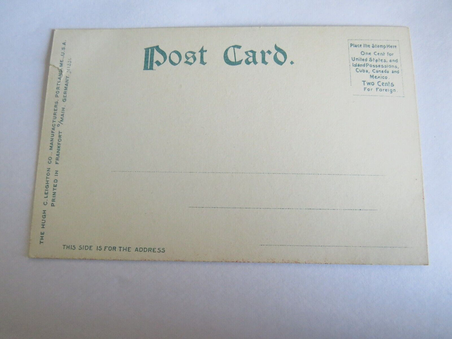 Old Postcard of Portland and Harbour From Little Diamond Island - Ref : 1025