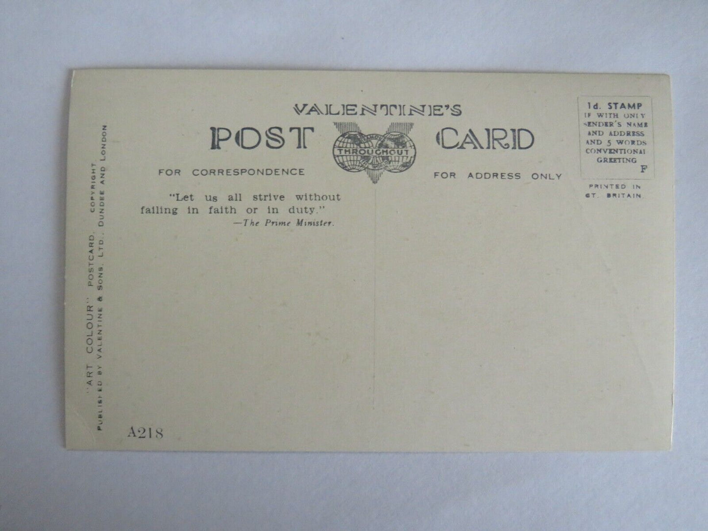 Old Postcard of Loch Lomond and Ben Lomond Near Balmaha - Ref : 1017.