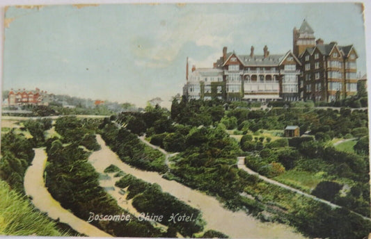 Old Postcard of Boscombe, Chine Hotel 1912   - Ref : 1015