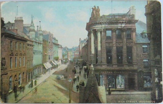Old Postcard of High Street, Inverness - Ref : 1028