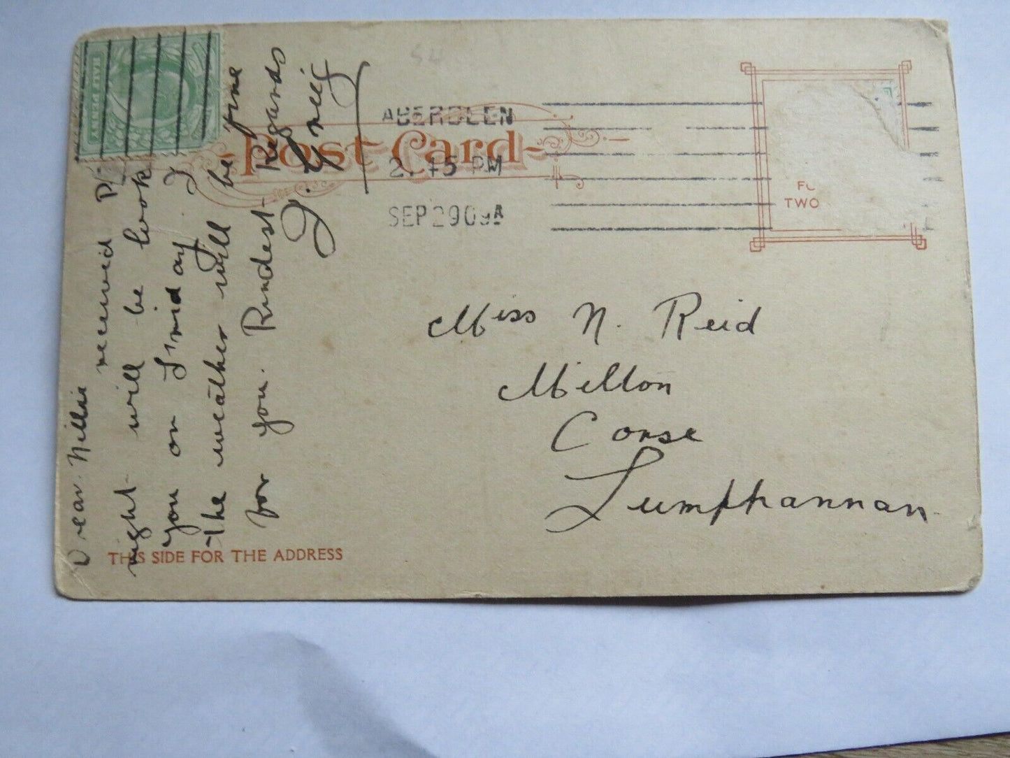 Old Postcard of The Mall Central Park New York 1909 - Ref : 1013