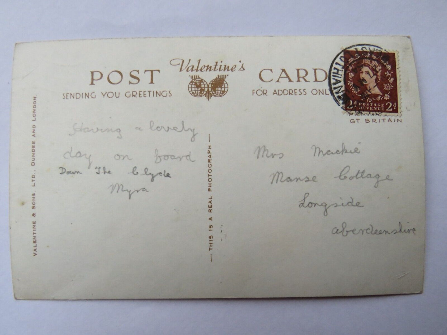 Old Postcard of T.S. £Duchess of Hamilton"