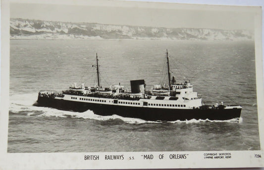 Old Postcard of British Railways S.S. "Maid of Orleans"