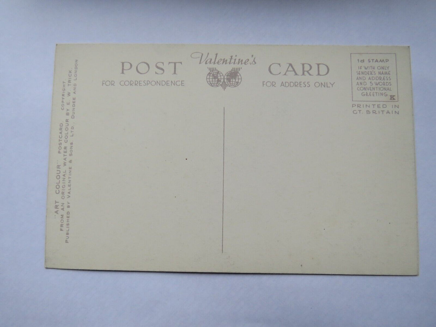 Old Postcard Of Blarney Castle