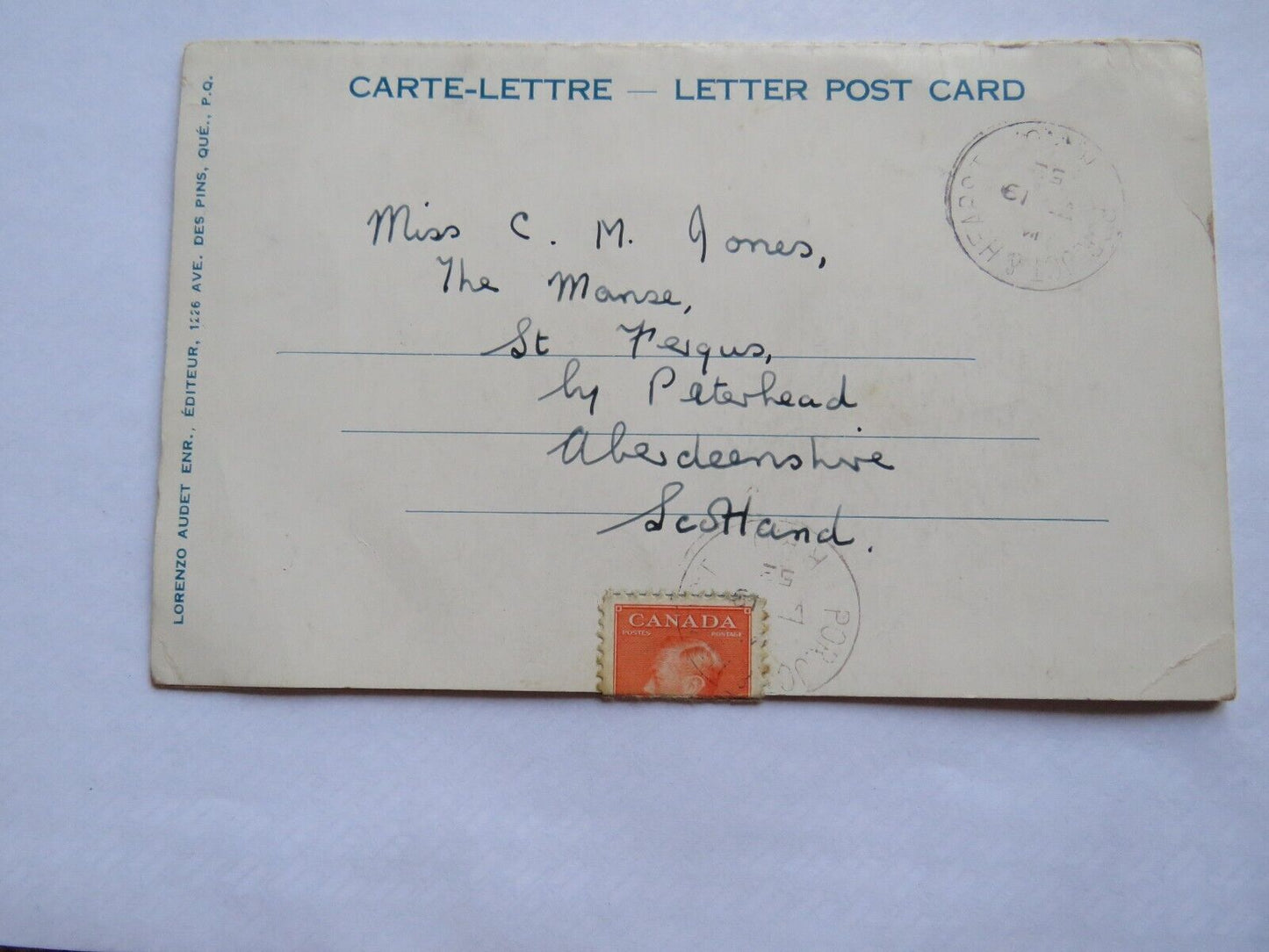 Old Postcard / Lettercard Le Pont De Quebeck, Quebeck Bridge