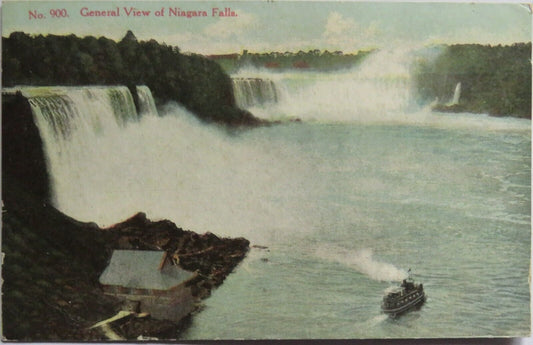 Old Postcard of General View of Niagara Falls -  Ref : 1013