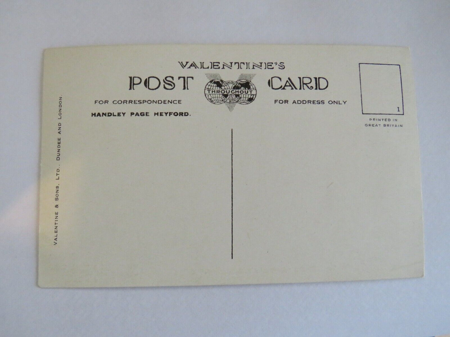 Old Postcard Of Valentine's "Aircraft" Recognition Cards 38A-65 - Ref : 1015