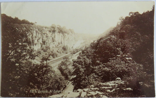 Old Postcard of Buxton At Lovers Leap 1907  - Ref : 1025