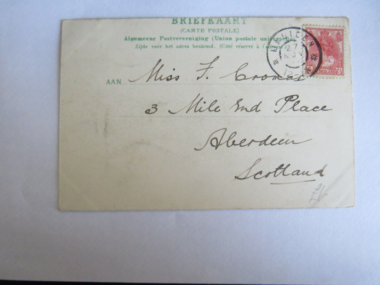 Old Dutch Postcard of Amsterdam - Ref : 1026