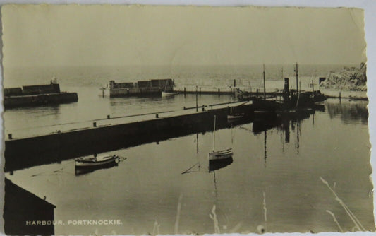 Old Postcard of Harbour, Portknockie - Ref : 1019