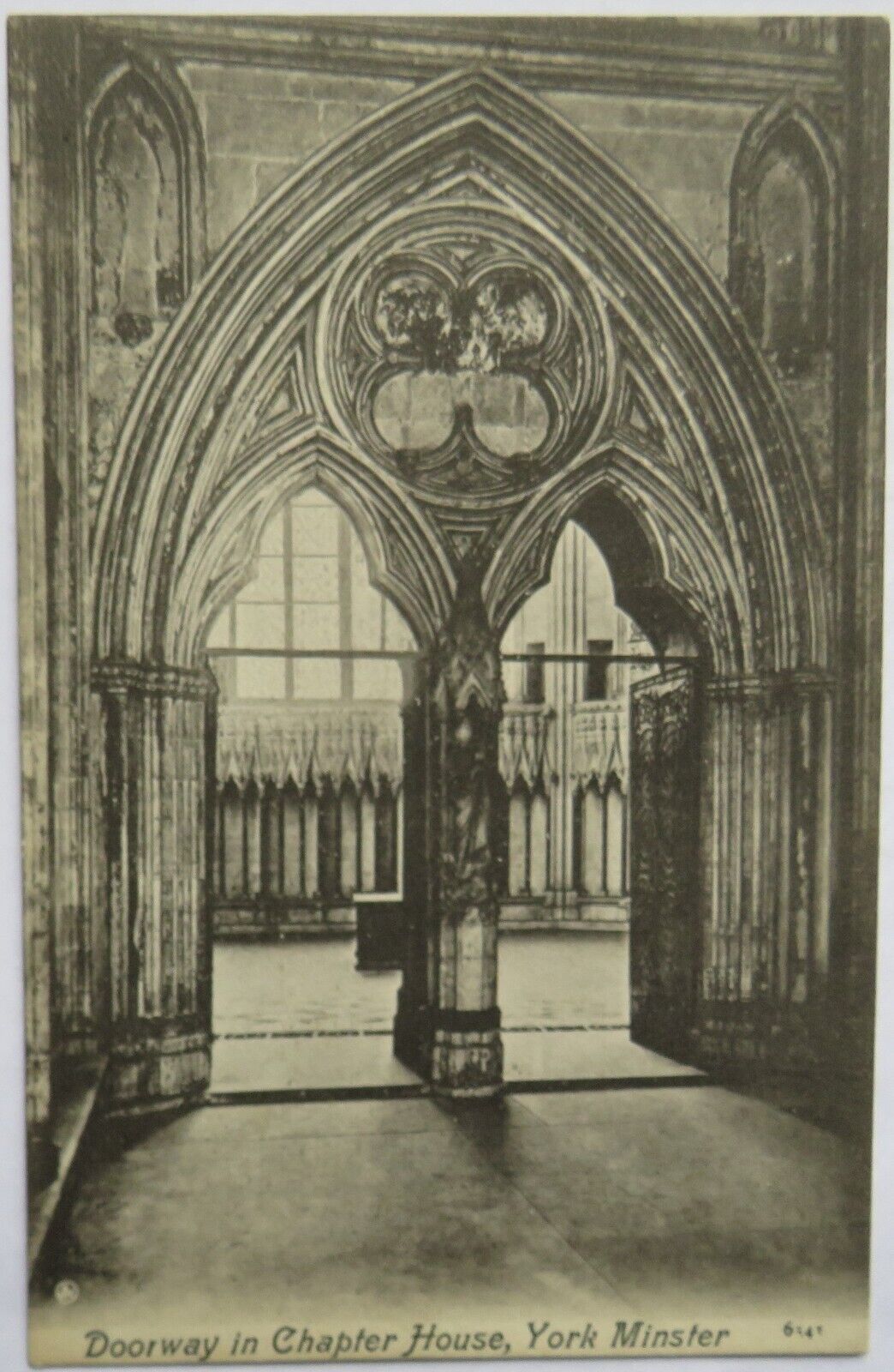 Old Postcard of York Minster, Great East Window