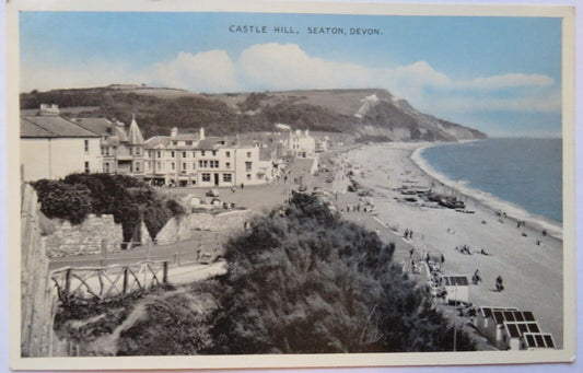 Old Postcard of Castle Hill, Seaton, Devon
