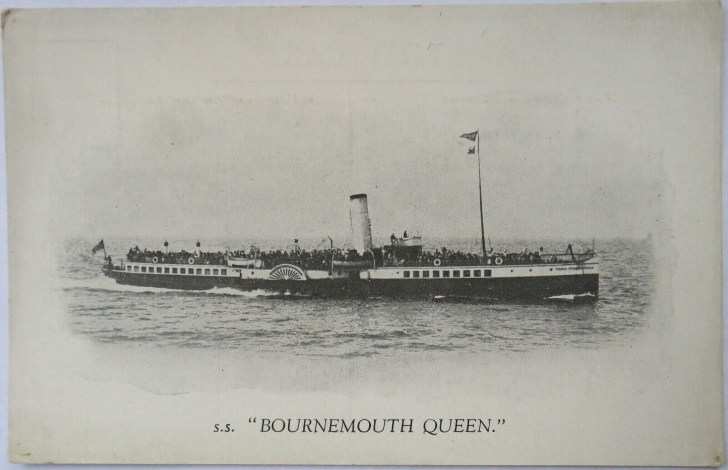 Old Postcard of S.S. "Bournemouth Queen"