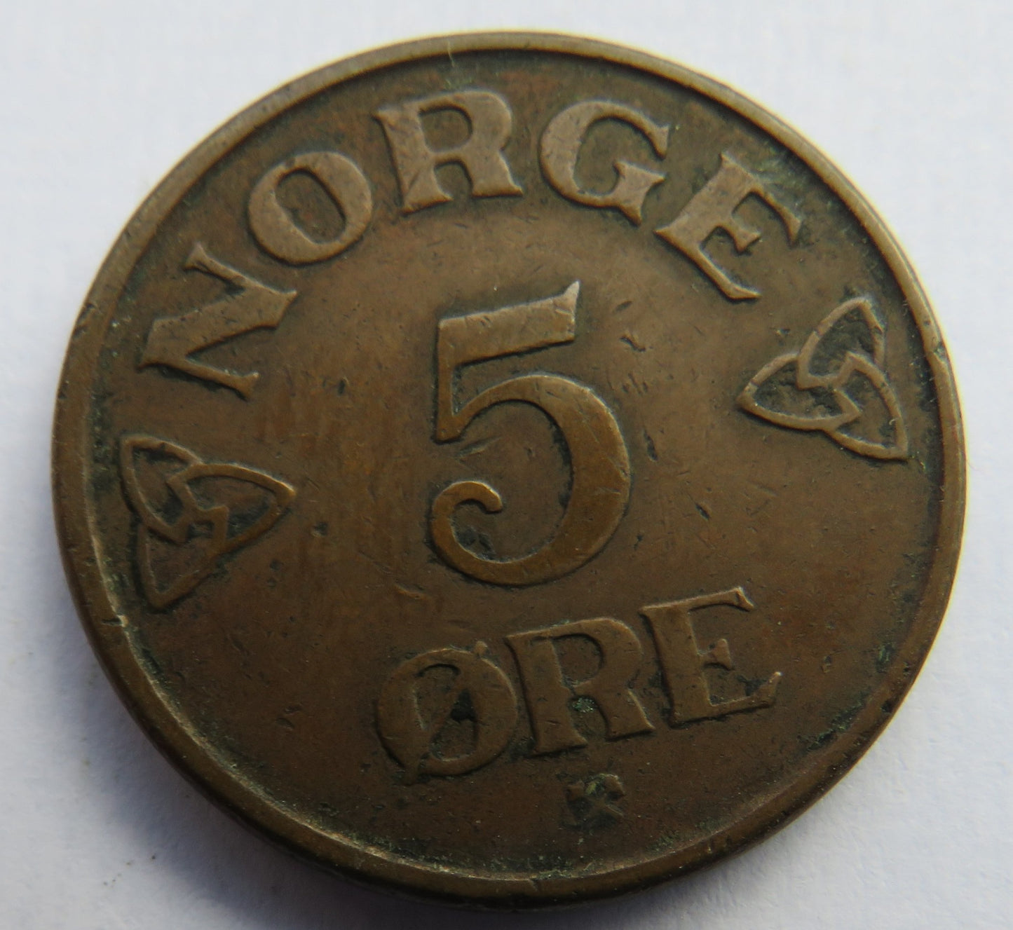 1953 Norway 5 Ore Coin