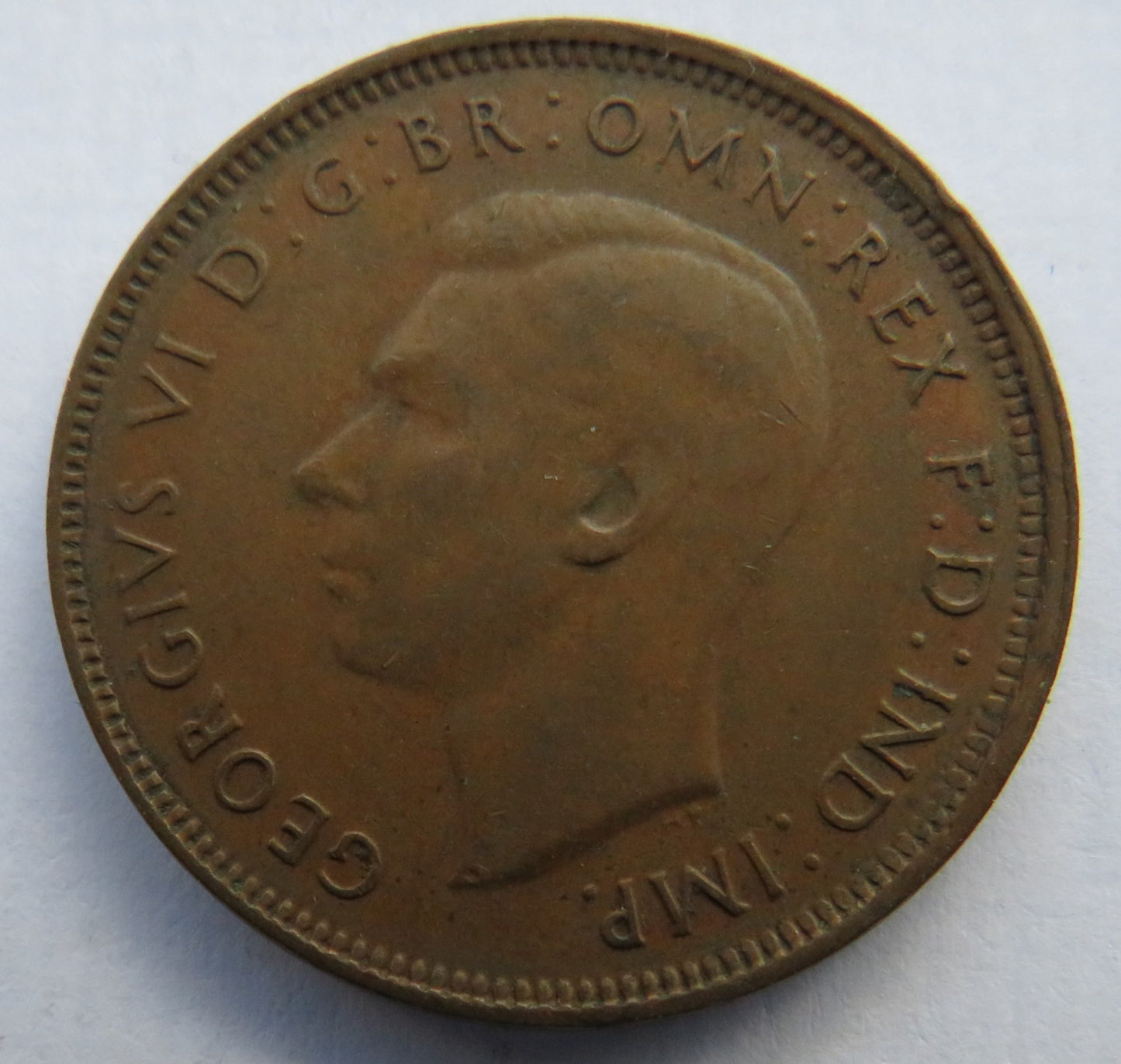 1947 King George VI Australia Halfpenny Coin