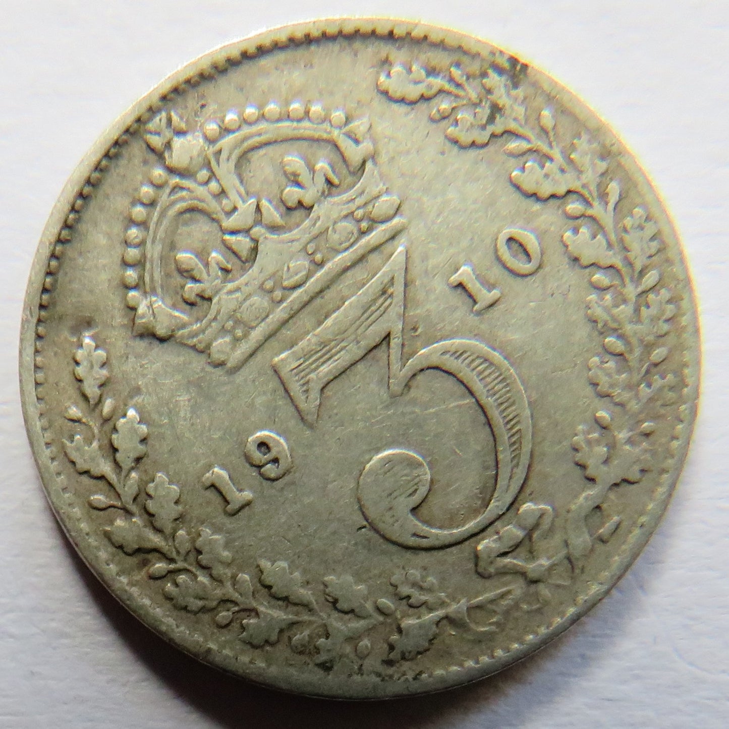 1910 King Edward VII Silver Threepence Coin - Great Britain