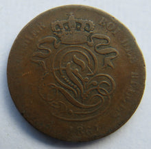 Load image into Gallery viewer, 1861 Belgium 2 Centimes Coin
