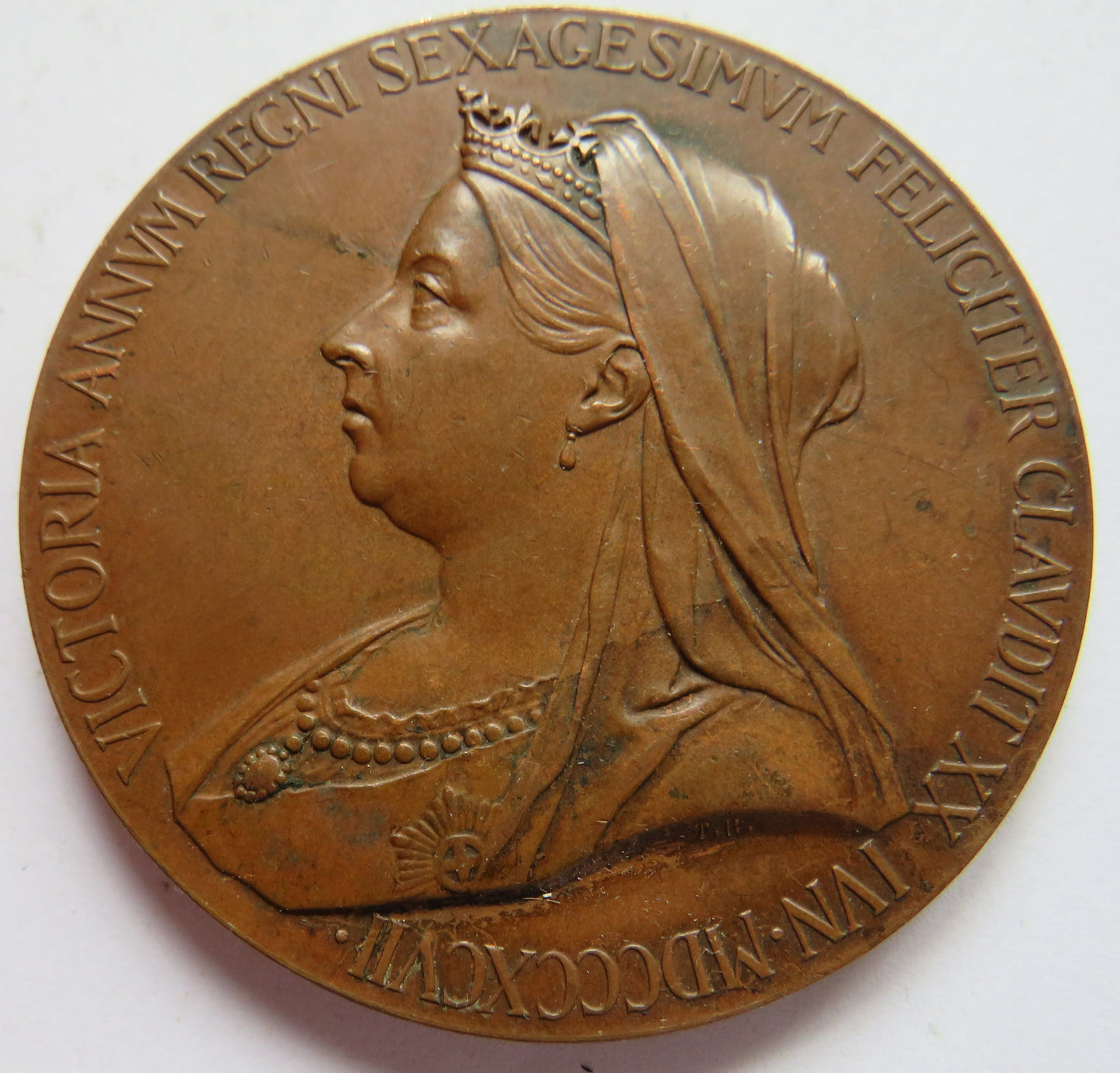 1837-1897 Queen Victoria Diamond Jubilee Large Bronze Medal
