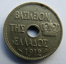 Load image into Gallery viewer, 1912 Greece 10 Lepta Coin
