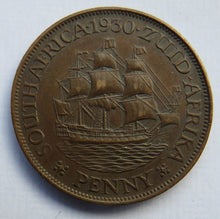 Load image into Gallery viewer, 1930 King George V South Africa One Penny Coin
