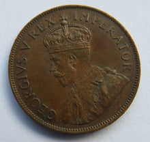 Load image into Gallery viewer, 1930 King George V South Africa One Penny Coin
