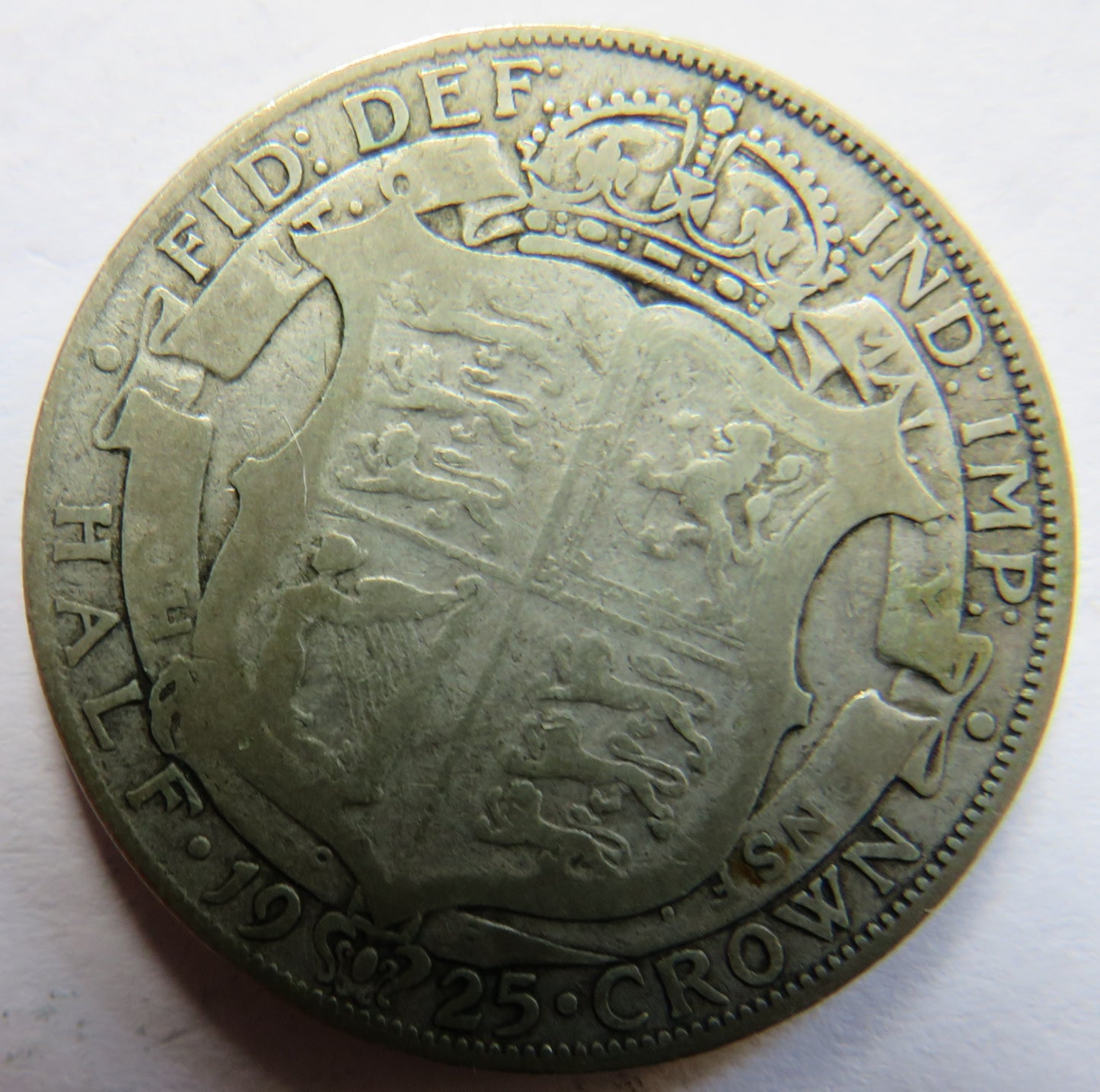 1925 King George V Silver Halfcrown Coin - Scarce Date