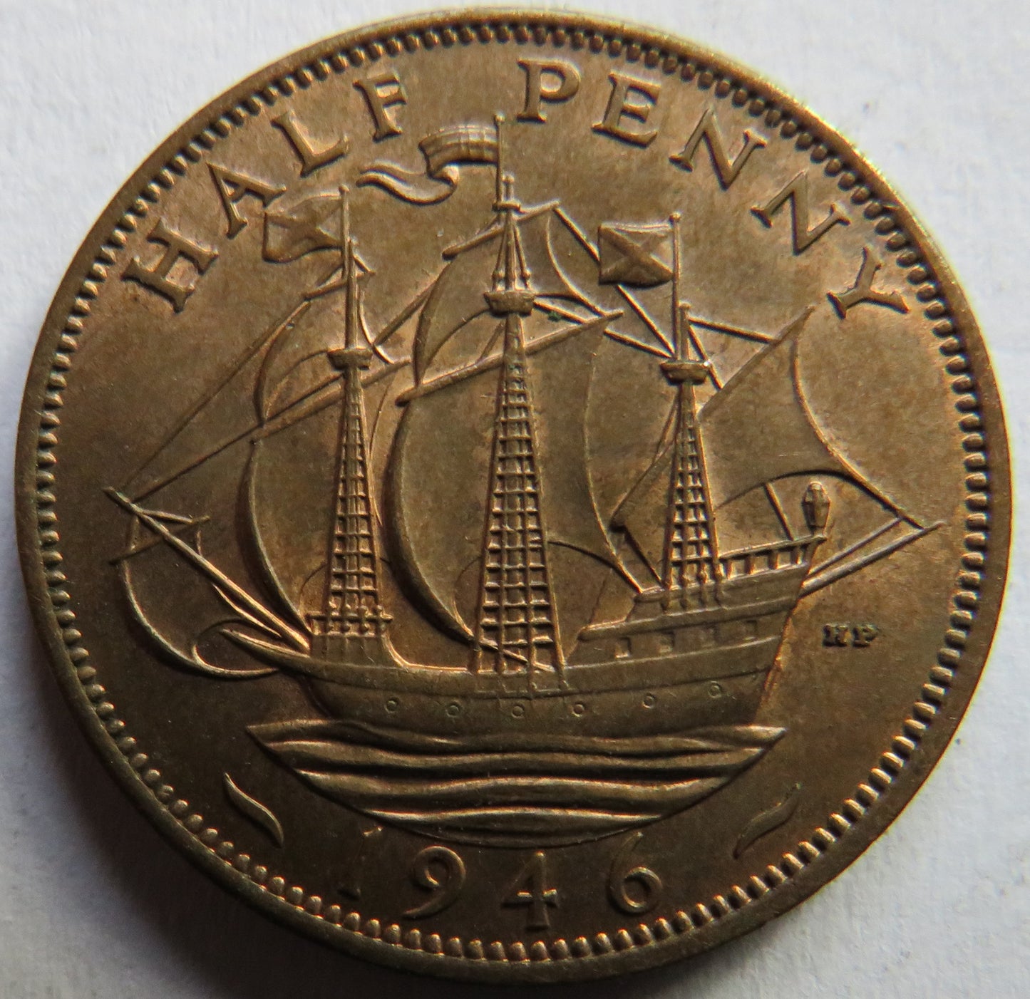 1946 King George VI Halfpenny Coin In High Grade - Great Britain