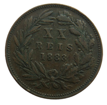 Load image into Gallery viewer, 1883 Portugal 20 Reis Coin
