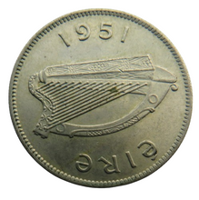 Load image into Gallery viewer, 1951 Ireland Eire One Shilling Coin
