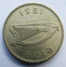 Load image into Gallery viewer, 1951 Ireland Eire One Shilling Coin
