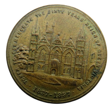 Load image into Gallery viewer, 1897 City of Peterborough To Commemorate The 60 Year Reign of Queen Victoria Medal
