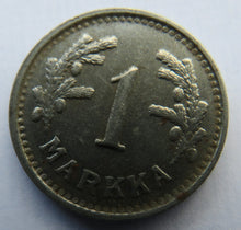 Load image into Gallery viewer, 1950 Finland One Markka Coin
