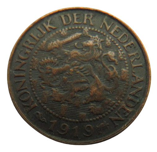 1919 Netherlands One Cent Coin