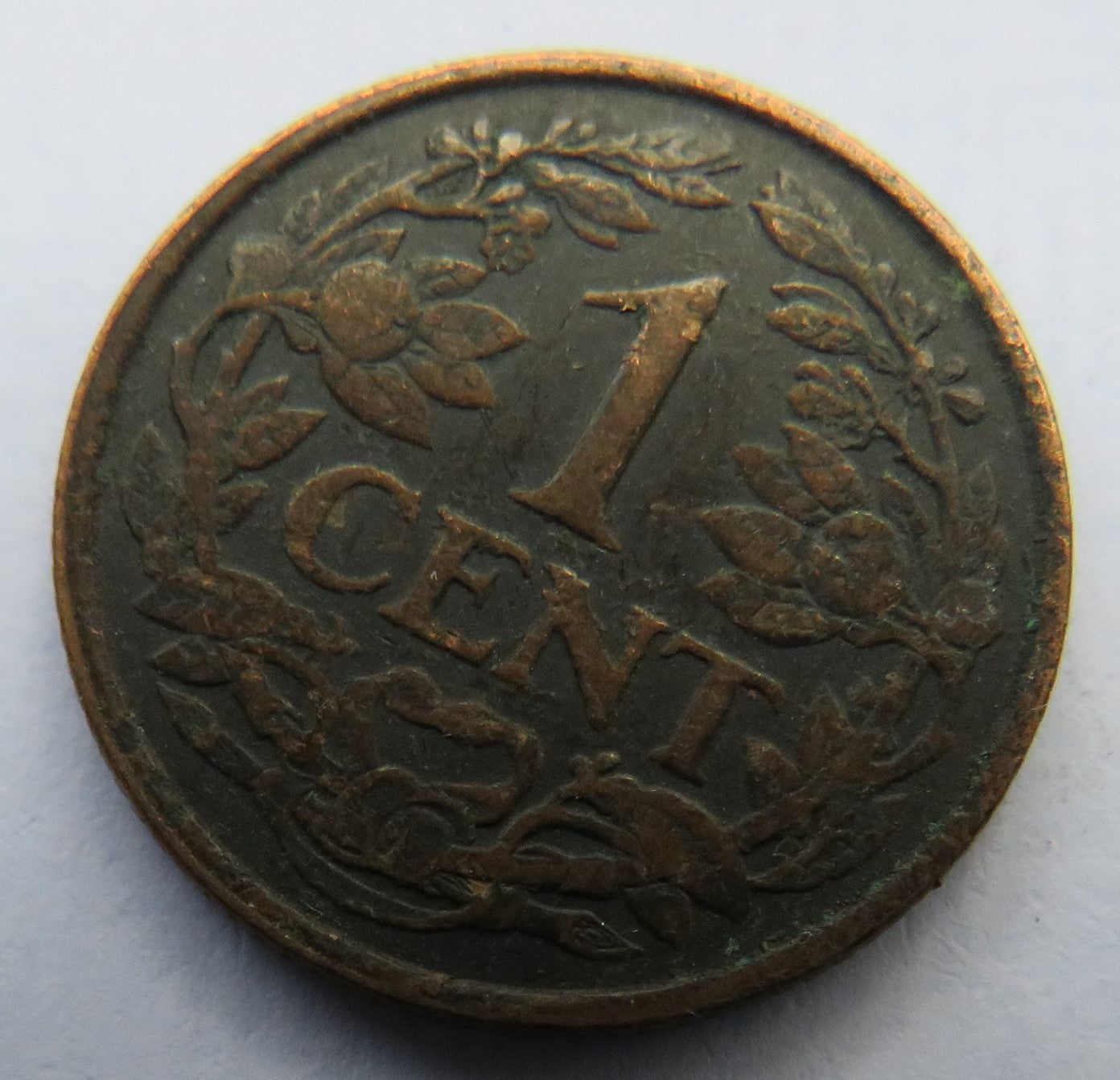 1919 Netherlands One Cent Coin