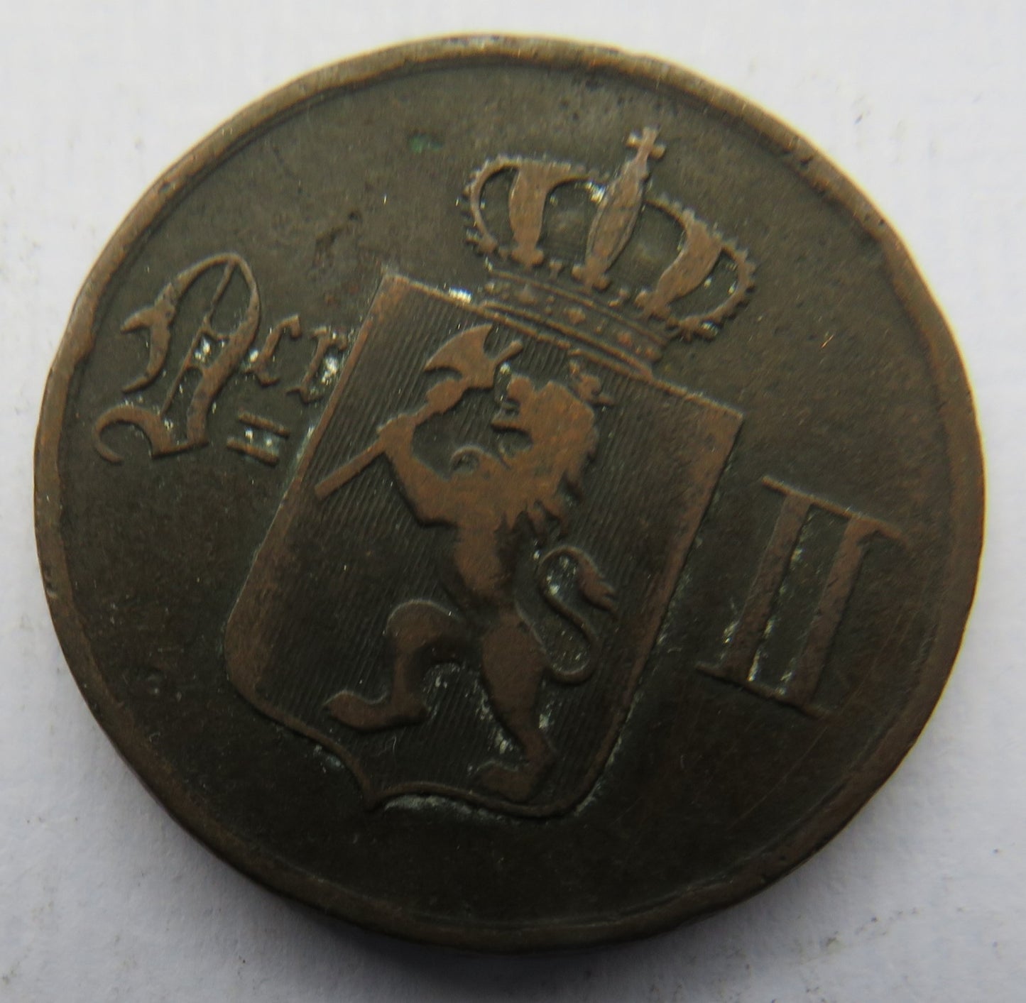 1896 Norway 5 Ore Coin