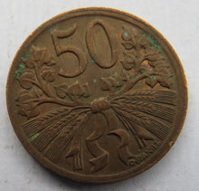 Load image into Gallery viewer, 1947 Czechoslovakia 50 Haleru Coin
