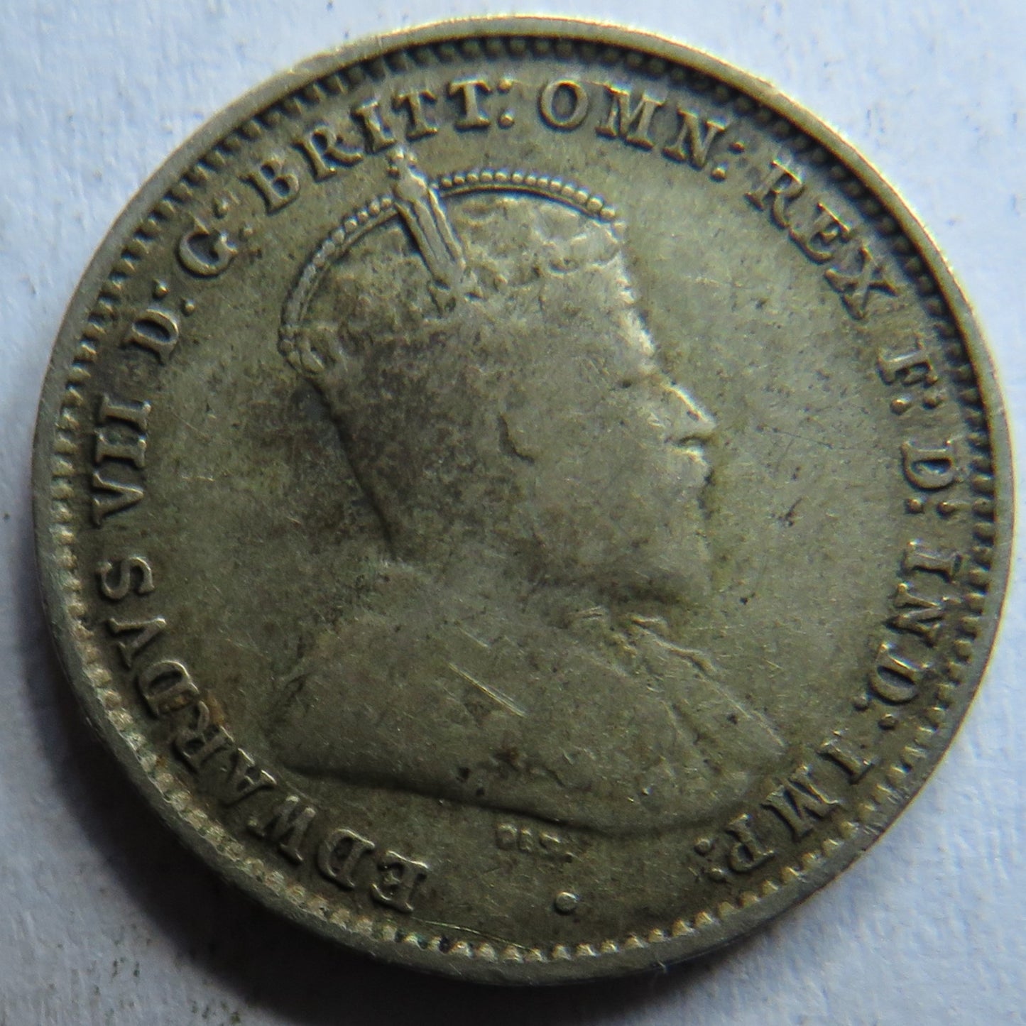 1910 King Edward VII Australia Silver Threepence Coin