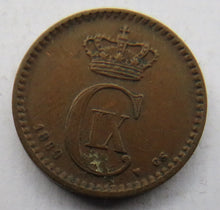 Load image into Gallery viewer, 1889 Denmark One Ore Coin
