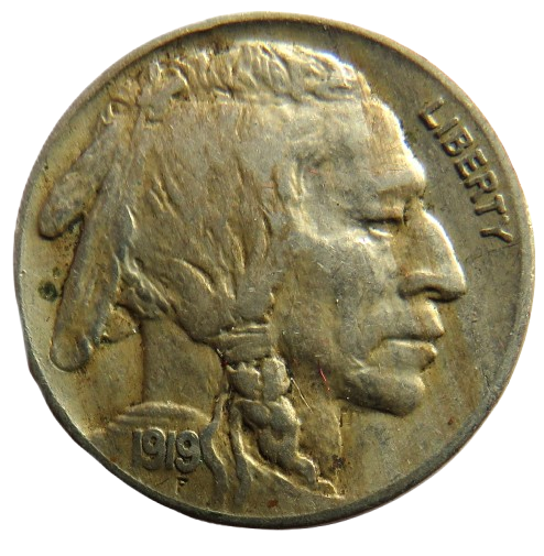 1919 USA Buffalo Nickel Coin