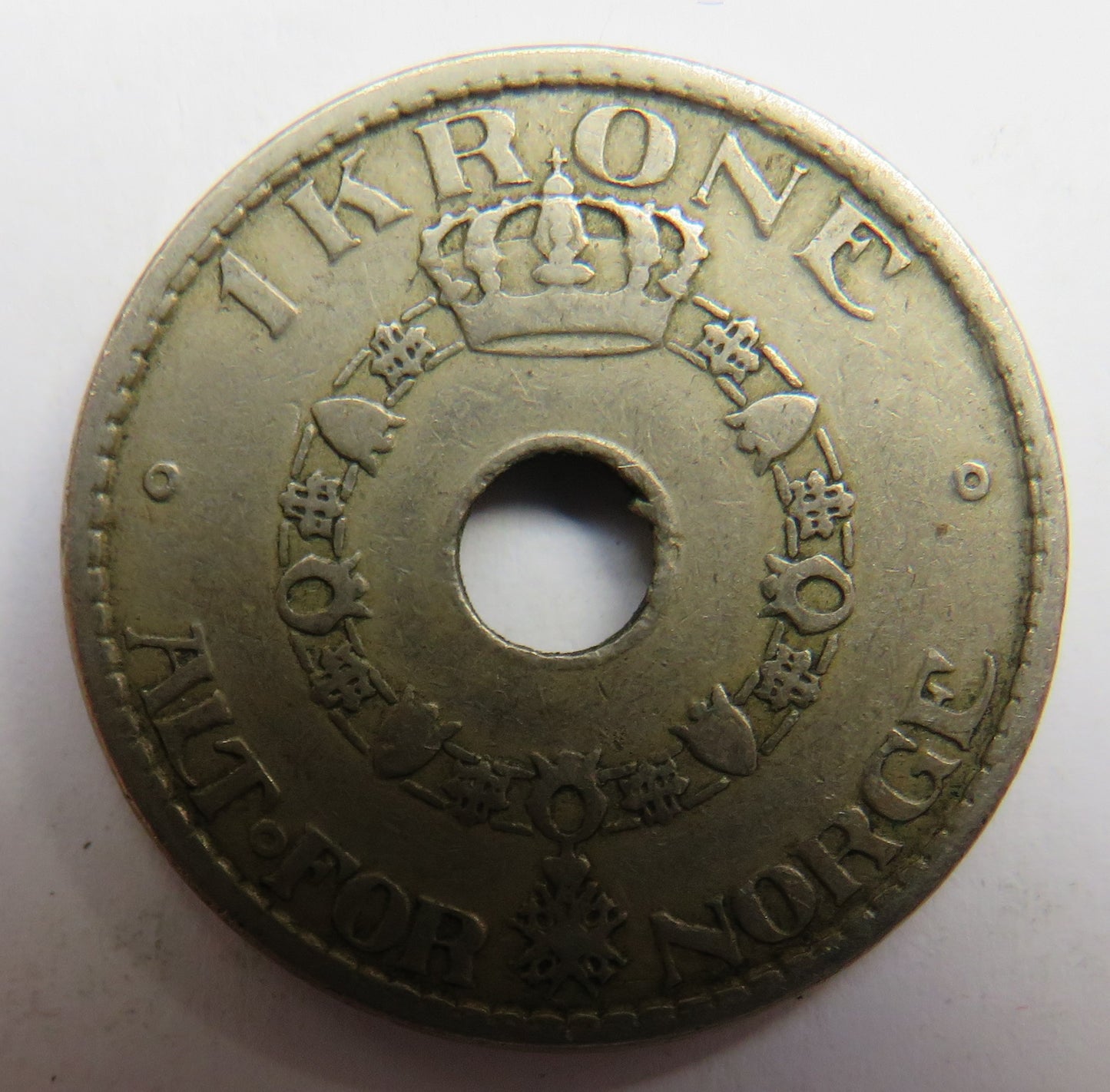 1925 Norway One Krone Coin