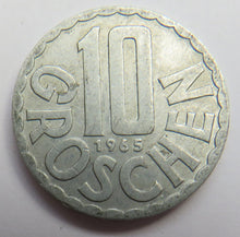 Load image into Gallery viewer, 1965 Austria 10 Groschen Coin
