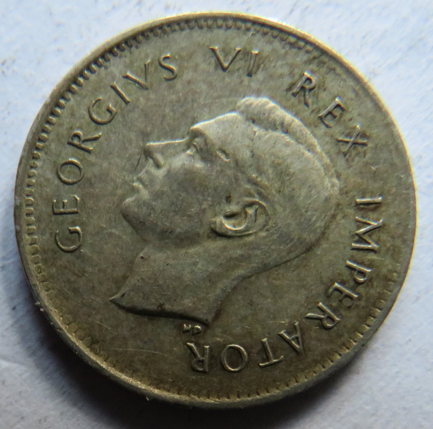 1941 King George VI South Africa Silver Threepence Coin